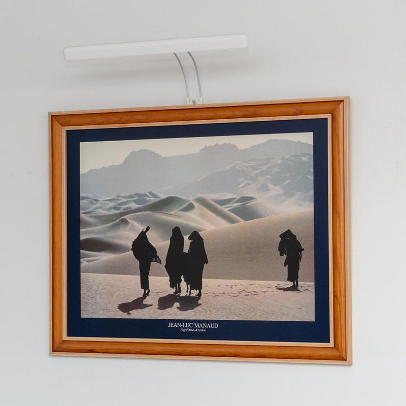 Grand Horizon : Lampe horizontale pour tableau large : 90 cm de large en haut et 1,1 m au milieu