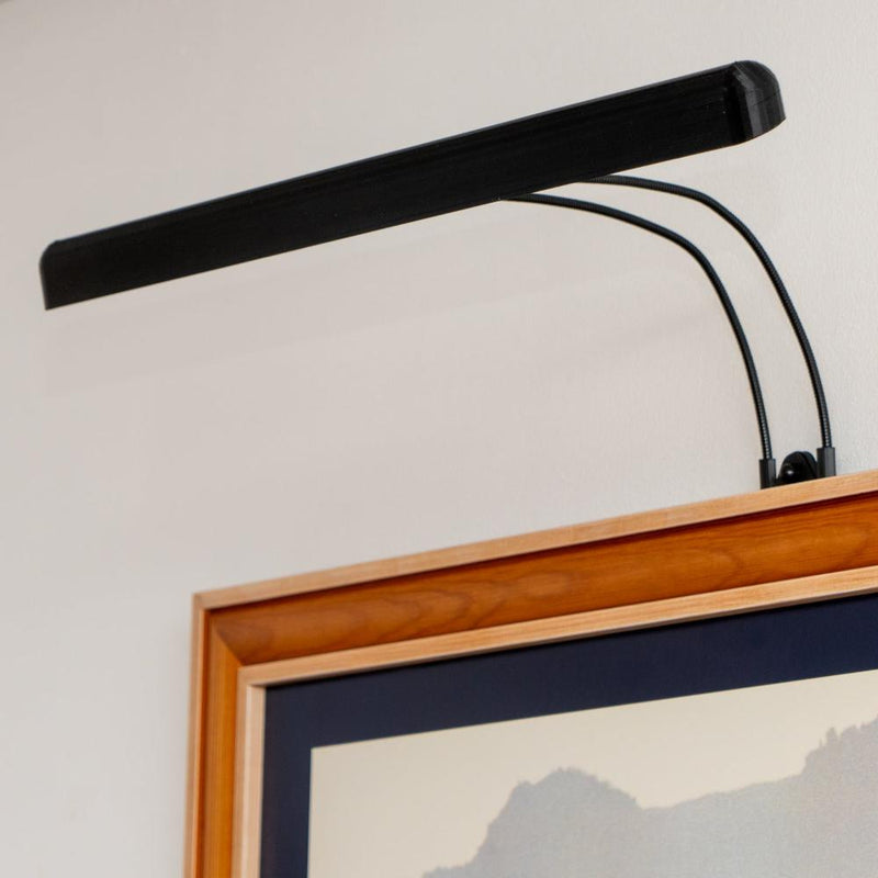 Grand Horizon : Lampe horizontale pour tableau large : 90 cm de large en haut et 1,1 m au milieu