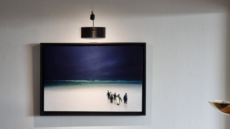 Applique Félicité : Applique autonome murale pour tableau avec 2 têtes (largeur inférieure à 90cm)